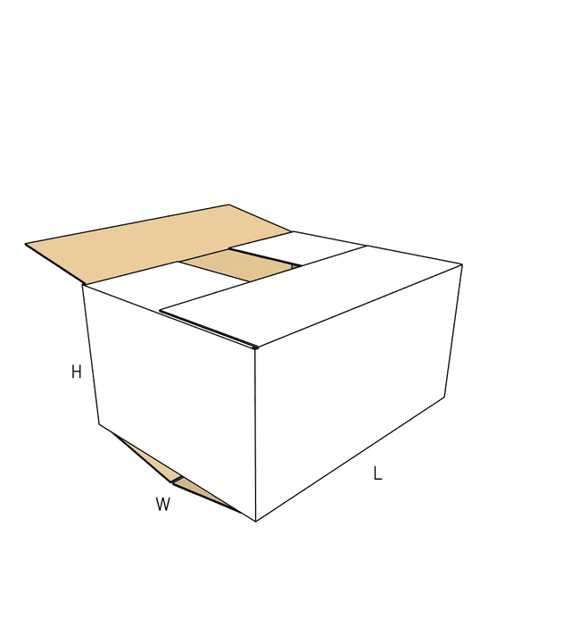 Regular slotted corrugated shipping carton