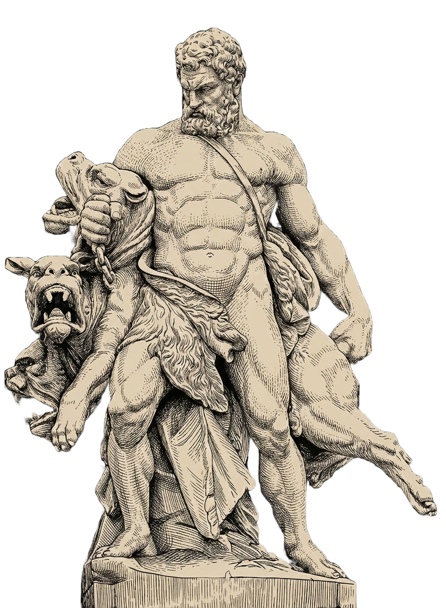 Hercule Industrial statue sketch